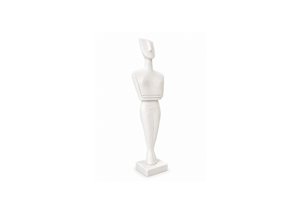Minimalist White Abstract Figure Sculpture