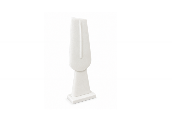 Minimalist White Abstract Figure Sculpture