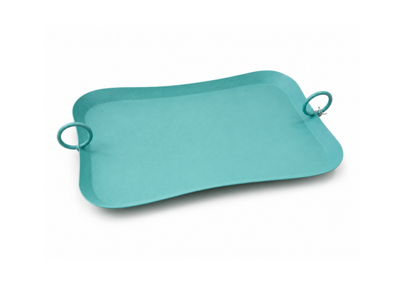 Turquoise serving tray