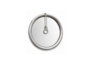 Silver Round Mirror