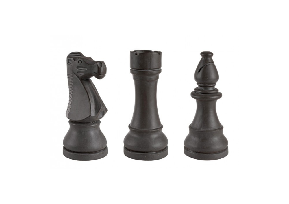 Decorative Floor Chess Pieces (Knight, Rook, Bishop) Anthracite (Assorted)