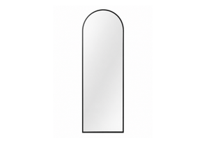 Minimal Arched Black-Framed Mirror