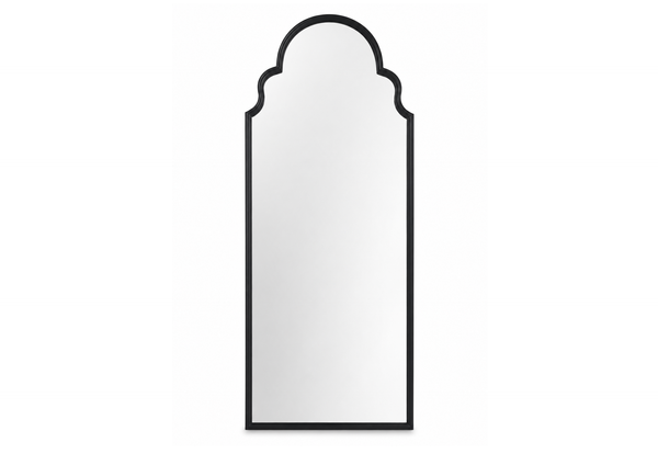 Arched Black Frame Wall Mirror