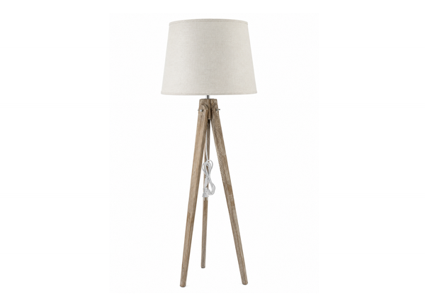 Wooden Tripod Floor Lamp