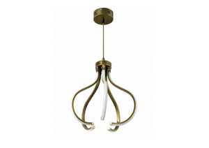 Antique Brass Blossom Pendant Light