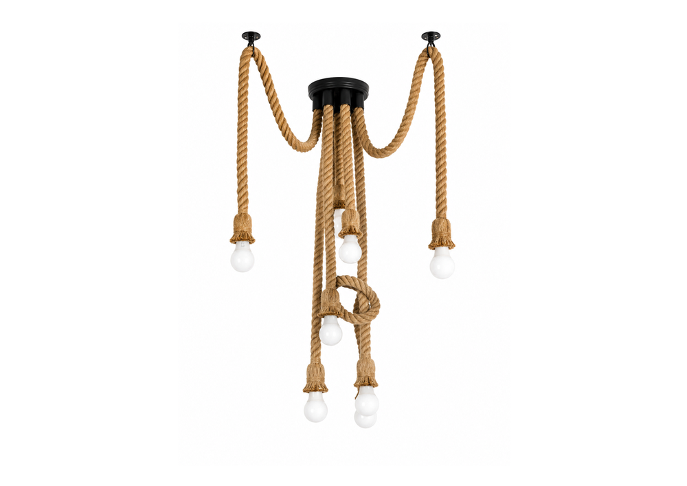 Natural Rope Pendant Chandelier