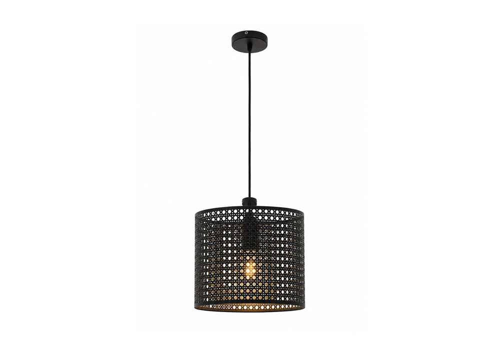 Black Perforated Pendant Lamp