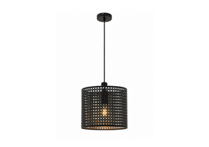 Black Perforated Pendant Lamp