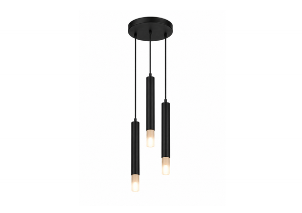 Modern Black Trio Pendant Light