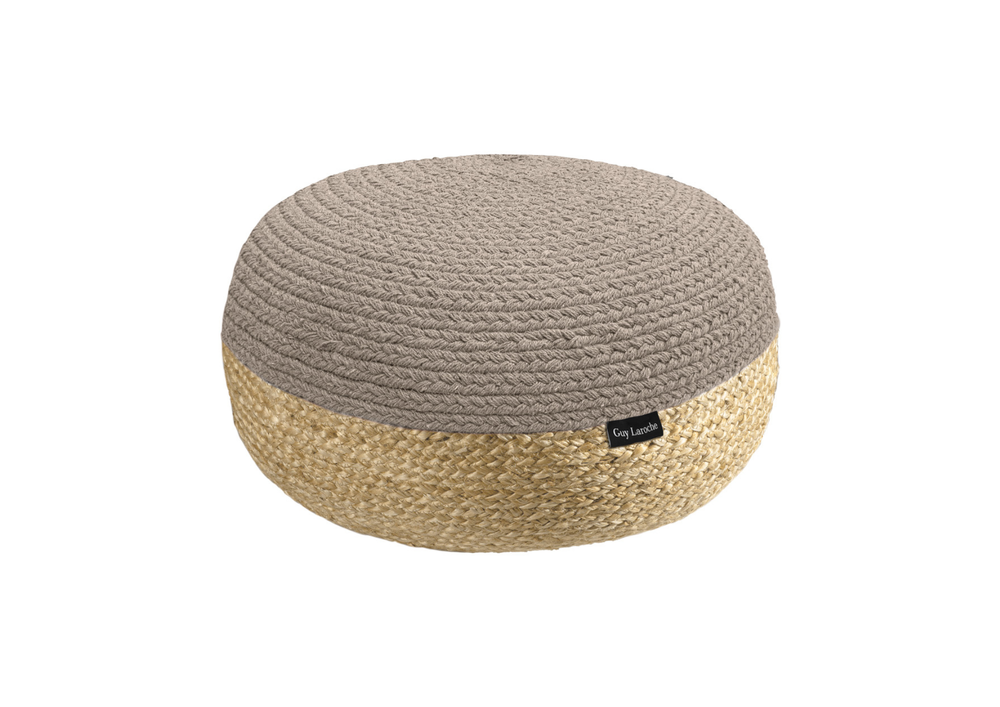 Guy Laroche Maya Taupe Ottoman Pouf