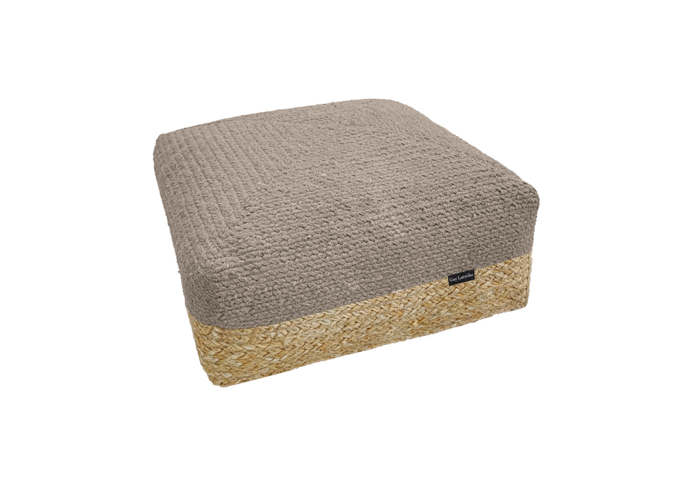 Guy Laroche Maya Taupe Boho Pouf