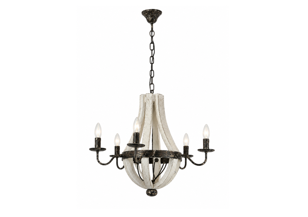Vintage Distressed Farmhouse Chandelier