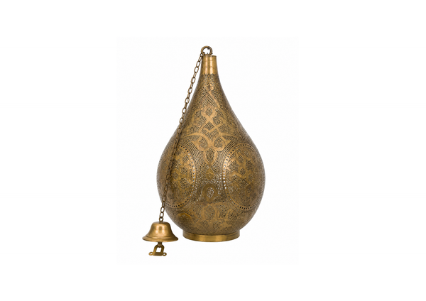 Ornate Brass Teardrop Lantern