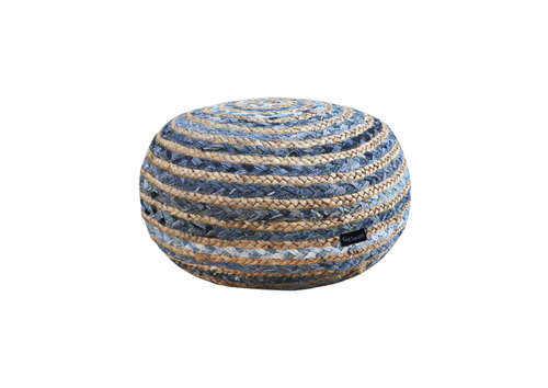 Guy Laroche Ottoman Denim Pouf
