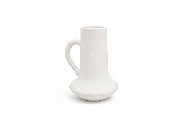 White Textured Decorative Vase