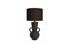 Charcoal Urn-Style Table Lamp