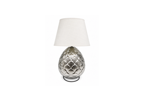 Elegant Chrome Scaled Table Lamp