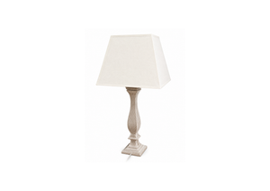 Rustic Weathered Wood Table Lamp