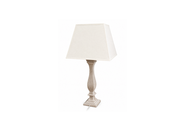 Rustic Weathered Wood Table Lamp