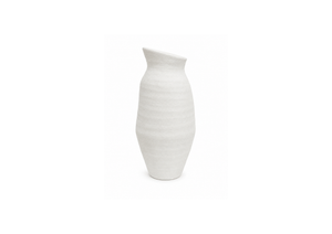 Elegant White Textured Vase