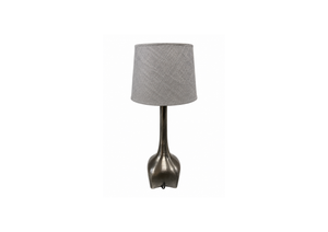 Textured Gray Shade Table Lamp