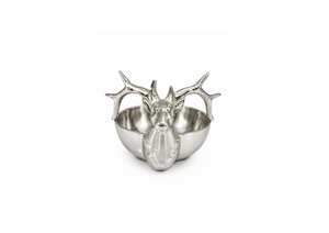 Silver Deer Decorative Bowl