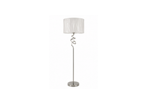 Modern Silver Spiral Floor Lamp