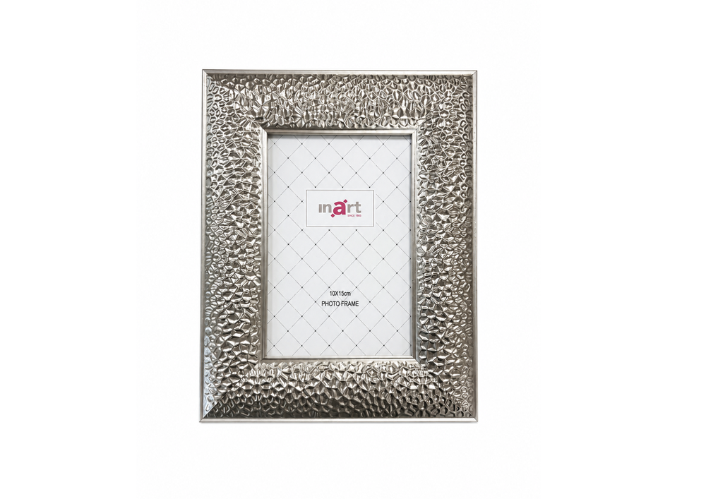 Silver Textured Photo Frame Product Shot