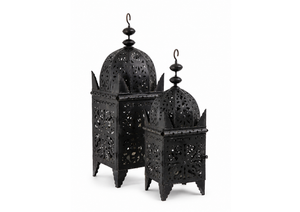Black Moroccan-Style Lantern