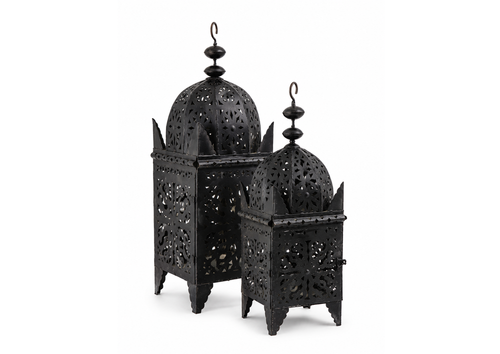 Black Moroccan-Style Lantern