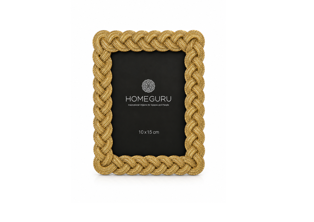 Ornate Gold Celtic Braid Photo Frame
