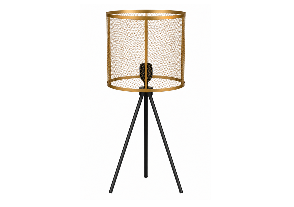 Gold & Black Tripod Table Lamp