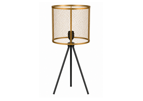 Gold & Black Tripod Table Lamp