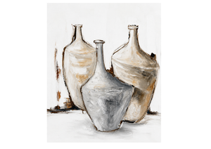 Neutral Abstract Vase Artwork