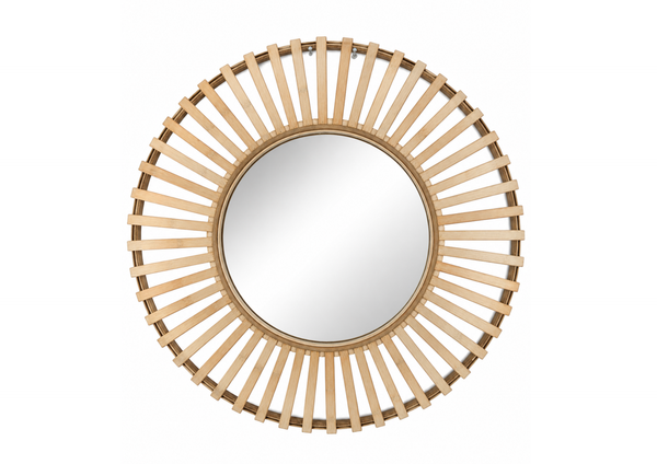 Natural Rattan Sunburst Mirror