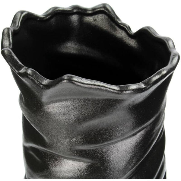 Black Ceramic Table Vase 18×18×47 cm