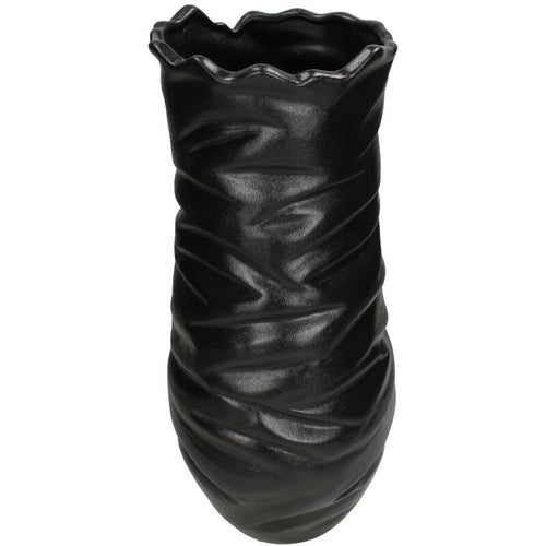 Black Ceramic Table Vase 18×18×47 cm