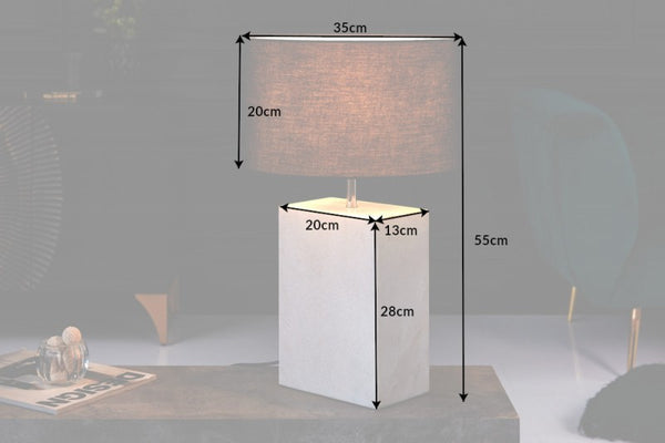 Marmor White Marble Table Lamp 35×35×55