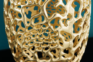 Abstract Leaf Gold Metal Table Vase 25×25×38 cm