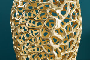 Abstract Leaf Gold Metal Floor Vase 34×34×92 cm