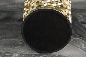 Abstract Leaf Gold Metal Floor Vase 34×34×92 cm