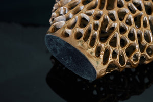 Leaf Gold Metal Table Vase Set of 2 Pieces 24×10×40 cm