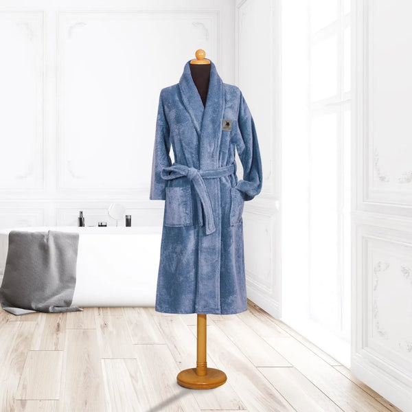 Polo Bathrobe Blue