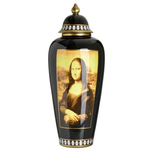 Decorative Vase With Mona Lisa