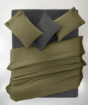 Minimal Khaki Cotton Sateen Fitted Sheet – Guy Laroche Paris