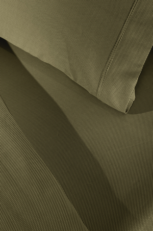 Minimal Khaki Cotton Sateen Fitted Sheet – Guy Laroche Paris