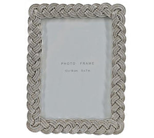 Photo frame made of silver polyresin