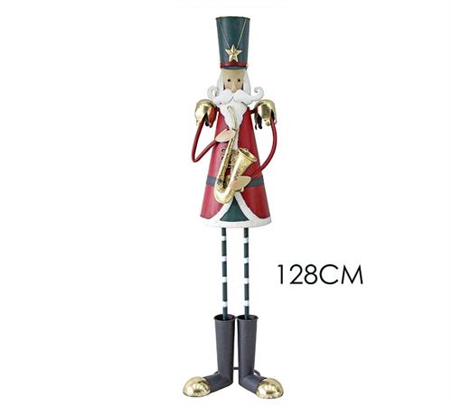 Metal Santa W/Saxophone