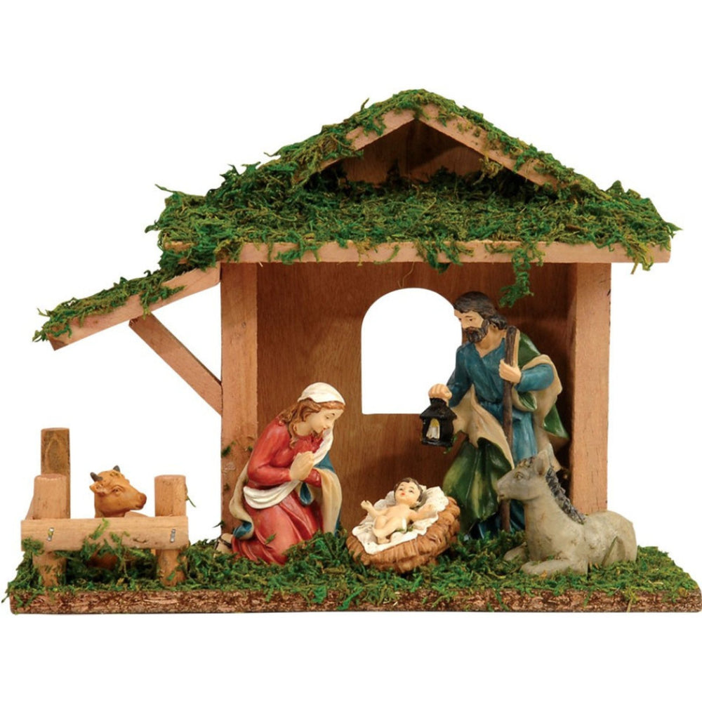 Wooden Christmas manger
